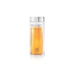 Dancing Leaf Viajero Glass Tea Travel Tumbler With Removable Stainless Steel Infuser | Heat Resistant Double Walled Borosilicate Glass | Anti - Spill Lid |Perfect For Having Tea On-The-Go | Capacity - 350ml - Fast Shipping to USA & Canada