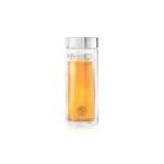 Dancing Leaf Viajero Glass Tea Travel Tumbler With Removable Stainless Steel Infuser | Heat Resistant Double Walled Borosilicate Glass | Anti - Spill Lid |Perfect For Having Tea On-The-Go | Capacity - 350ml - Fast Shipping to USA & Canada