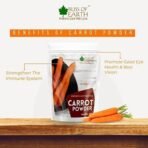 Bliss of Earth Carrot Powder All Natural Dehydrated, Pure, Freshly Ground, and Delicious Great for Juice, Cooking, Soup, Baking & Skin 100gm - Image 4