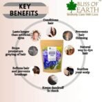 Bliss of Earth Indigo Powder Organic Natural For Hair Black Organic Hair Dye Pack Of 2x453GM - Fast UK Delivery - Image 4