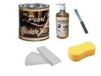 PMPEARL Chocolate Body Wax + 30 Wax Strips with After Wax Gel & Wax Knife & Sponge - Fast UK Delivery