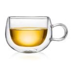 Dancing Leaf Belleza Double Walled Cup | Heat Resistant Borosilicate Glass | Perfect for Tea, Coffee & Other Beverages | Capacity - 250ml - Fast Shipping to USA & Canada - Image 2