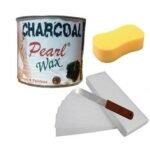 PMPEARL Waxing Kit Combo (Charcoal Wax (600 gm) + Wax Strips (30) + Spatula + Sponge) - Fast UK Delivery