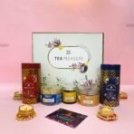 Tea Treasure Rakshabandhan Gifts for Employees | Kahwa Tea 50g, Sweet Dreams Tea 50g, Salted & Black Pepper Cashew 150g, Dates Roll 150g, Honey Dip Nut Mix 100g - Fast UK Delivery - Image 2