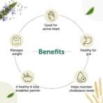 Neuherbs Weight Management Combo (Raw Unroasted Chia Seeds For Eating With Omega 3 And Fiber - 200 Gram + Omega Instant Oats With Chia Seeds 400g) - Fast UK Delivery - Image 5