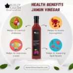 Bliss of Earth Raw Jamun Vinegar With Mother, UnfilteredJava Plum Vinegar For Cooking, Healhty Digestion & Metabolism, 500ml - Fast UK Delivery - Image 4