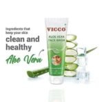 Vicco Aloe Vera Skincare Combo for Healthy & Clear Skin, Combo of 2 Vicco Turmeric Aloe Vera Skin Cream (30g) + 2 Vicco Aloe Vera Facewash (70g) - Image 6