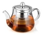Octavius | Pear Shape Glass Tea Pot with Infuser - 600 ml | Borosilicate Glass | Heat Resistant | Green Tea Maker | Loose Leaf Tea Maker | Ideal for 4 Cups - Fast UK Delivery - Image 7