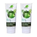 Cura Aloe Vera Neem Face Wash I With the goodness of Tea tree, Cucumber, Aloe & Neem I Purifies skin I Anti - Acne I Deep pores cleansing I 200 ml - Fast UK Delivery - Image 2