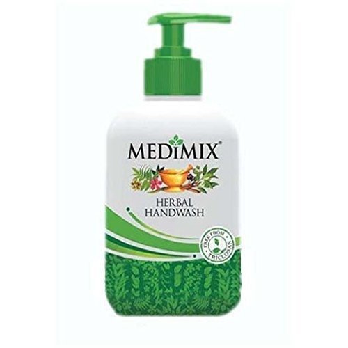 uk41F9xfAZdfL-1.jpg Medimix Herbal Hand Wash Bottle - 250 ml - Fast UK Delivery - Image 1