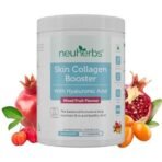Neuherbs Collagen Supplement- 210 Gram ( Mixed Fruit, 30 Servings)|Collagen Powder for Women & Men with Biotin, Vitamin C, Vitamin E |Plant Based collagen booster blend with Antioxidant for Glowing & youthful skin. - Fast UK Delivery - Image 2