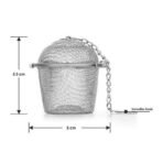 Octavius | Basket Shaped Tea Infuser | High Grade Stainless Steel | Ideal for Steeping Leaf Teas, Flowers & Herbs | Easy to Use | Durable & Convenient | Green Tea Infuser | Tea Strainer | Tea Filter - Fast UK Delivery - Image 3