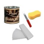 PMPEARL Chocolate Wax 600gm with Waxing Stripes and Waxing Spatula + Sponge - Fast UK Delivery