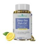Neuherbs Deep Sea Omega 3 Fish Oil - Omega 3 Supplement Triple Strength 2500 Mg, 60 Softgel for Men and Women, Fish Oil softgels With No Fishy Burps with Lemon Flavour - Fast UK Delivery - Image 2