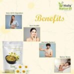 Holy Natural Chamomile Flower - 100 GM | Herbal Tea Good For Sleep, Stress Relief & Calming Effect - Fast UK Delivery - Image 5