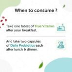 Neuherbs Daily Gut and Nutrition Combo- (Daily Probiotics with Prebiotic 60 Caps + True vitamin (Multivitamin) 60 Tab)- 60 Pack of Each - Fast UK Delivery - Image 7