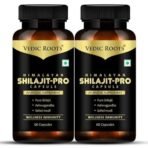 Vedic Roots Pure Shilajit Capsule for Men,Shilajeet Ashwagandha Safed Musli Testosterone Capsule (500mg) Muscle Power Strength Energy Supplement - 120 Capsule - Fast UK Delivery - Image 2