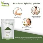 Holy Natural Spirulina Powder (250gm) | Green Super Food, Nutrition Supplement | For Energy & Immunity | Perfect for Men & Women - Image 4