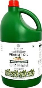 Jivika Cold Pressed Peanut Oil 5 Litres | Unrefined | Kolhu/Kacchi Ghani/Chekku | Natural | Chemical-Free | Cold Pressed Groundnut Oil for Cooking - Fast Shipping to USA & Canada - Image 2