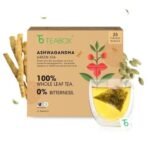 Teabox Ashwagandha Green Tea 25 Teabags | Ayurvedic Blend of Premium Green Tea and Natural Ashwagandha | Boosts Immunity and Improves Memory | Silken Pyramid Teabags - Fast UK Delivery - Image 2