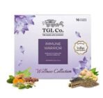 TGL Co. The Good Life Company Immune Warrior Immunity Booster Green Tea 16 Tea Bag Ayurvedic Herbal Tea With Green Tea, Amla, Tulsi, Giloy, Cinnamon, Ginger, Peppermint, Fennel Seeds - 80 Gram - Fast UK Delivery - Image 2