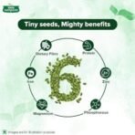 Tata Sampann Pumpkin Seeds, 200g, Rich in Protein, Dietary Fibre, Magnesium & Phosphorus, Raw & Unroasted Pumpkin Seeds, Source of Iron & Zinc, Handpicked Seeds, Resealable Pack - Fast UK Delivery - Image 4