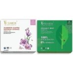 Teabox Fresh Kashmiri Kahwa Saffron (Kesar) Green Tea Bags 25 Pieces & Teabox Organic Green Mint Tea 25 Teabags - Fast UK Delivery - Image 2