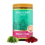 TEACURRY Paan Chai (100 Grams, 50 Cups) - Paan Chai for Digestion - 100% Natural Flavoured Tea with Real Fennel, Rose, Betel Leaves, Cardamom | Refreshing, Tasteful Paan Flavor Tea - Fast Shipping to USA & Canada - Image 2