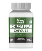Holy Natural Chlorella Capsule 450 mg/cap (120 Veggie Caps) | Help Boost Immunity | Pure & Natural - Image 2