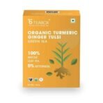 Teabox Organic Hibiscus Cinnamon Clove Green Tea 100 grams & Teabox Organic Turmeric Ginger Tulsi Green Tea 100 grams - Fast UK Delivery - Image 6