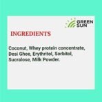 Green Sun Low Carb Coconut Barfi | 200 g | 0.8 g Net Carb Per Barfi | Keto Friendly| Sugar Free | Guilt Free Sweet | Tasty Diet Burfi | Desi Ghee |Fresh Coconut | Nariyal Burfi - Fast Shipping to USA & Canada - Image 5