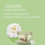 Teabox Organic Jasmine Green Tea 50 Teabags | Sourced From Madurai | For Calm Mind and Relaxation & Teabox Organic Turmeric Ginger Tulsi Green Tea 50 Teabagss - Fast UK Delivery - Image 5