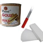 PMPEARL Gold Hot Wax-600 g with 30 Strips and Waxing Spatula - Fast UK Delivery