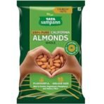 Tata Sampann Pure California Almonds Whole, 500g, Real Nuts, High in fibre, Badam Giri, Rich in Protein, Magnesium, Phosphorus and Dietary Fibre, Nuts & Dry Fruits - Fast UK Delivery - Image 2