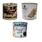 PMPEARL Wax Combo- Charcoal Wax (600 gm) + White Chocolate Wax (600 gm) - Fast UK Delivery