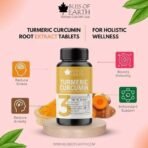 Bliss of Earth Turmeric Curcumin Tablets, 95% Curcuminoids, 500 mg Extract (Equivalent to 3700 mg Root Powder) High Potency, Quick Release & Enhanced Bioavailability., 60 Tablets - Fast UK Delivery - Image 3