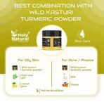 Holy Natural Wild Kasturi Turmeric Powder 100gm | Kasturi Haldi, Manjal, Jangli Haldi for Face & Skin | Turemric or Haldi Face Pack | For Glowing & Healthy Skin - Image 7