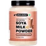 Urban Platter SOYA Milk Powder-Chocolate Flavour, 500g [Plant-Based / Milk Alternative, Non-GMO & 25% Protein] - Fast UK Delivery - Image 2