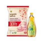 Organic Tattva, Organic Whole Wheat Flour Chakki (ATTA), 5kg | Mustard Oil 1L (Pack of 2) - Fast UK Delivery - Image 2