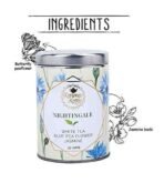 Karma Kettle Nightingale Silver Tips White Tea with Butterfly Pea Flower (30gms Loose Leaf Tin), 30 g - Fast UK Delivery - Image 4