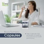 Holy Natural Black Turmeric Capsules - 120 Capsules (500 mg/cap) | 100% Potent Black Turmeric Powder Use | 100% Pure and Natural Capsules - Image 7