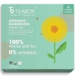 Teabox Premium Organic Green Tea With Dandelion Roots | 100% Whole Leaf Green Tea From The Himalayas | 25Tea Bags - Fast UK Delivery - Image 3