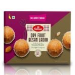 Haldiram's Dry Fruit Besan Ladoo (No Added Sugar) 400g | Handcrafted Indian Traditional Sweets | Made with Pure Ghee | Diwali Gifts Hampers for Family and Friend | Authentic Laddu Taste | Made with Premium Ingredients | Sweets Gift Pack for Festival - Fast UK Delivery - Image 2