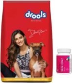 Drools Chicken Egg Adult Dog Food Drools Skin Coat 110 pcs Chicken 1 kg (2x0.5 kg) Dry Young Dog Food - Fast UK Delivery