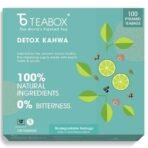 Teabox Detox Kahwa Herbal Tea 100 Teabags | Made with 8 Natural Ingredients | Helps Cleanse | Immunity Booster | Cold Relief | 100% Bio Degradable Teabags. - Fast UK Delivery - Image 3