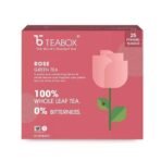 Teabox Rose Green Tea Bags 25 Pieces | For Glowing Skin | Made with 100% Whole Leaf & Natural Rose Petals - Fast UK Delivery - Image 3