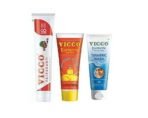 Vicco Mera Health Pack - 1 Vicco Vajradanti Paste Regular Flavour (200g) + 1 Vicco Turmeric Cream (70g) + Vicco Turmeric Face Wash (70g) - Image 2