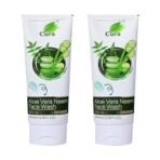 Cura Mahaveer Aloe Vera Neem Face Wash I With the goodness of Tea tree, Cucumber, Aloe & Neem I Purifies skin I Anti - Acne I Deep pores cleansing I 200 ml - Image 2