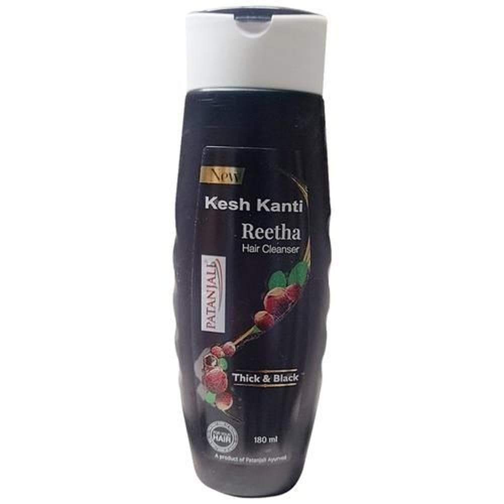 uk41Txl20Nh2L.jpg Patanjali Kesh Kanti Hair Cleanser Reetha Shampoo, 180ml - Fast UK Delivery - Image 1