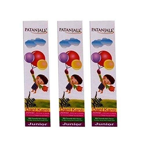 uk41UbH-LunL.jpg Patanjali Dant Kanti Junior Dental Hygiene Toothpaste 100Gm (Pack Of 3) - Fast UK Delivery - Image 1
